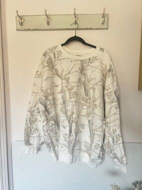 Dairy Boy Woodland Camo Oversized Sweatshirt - XL